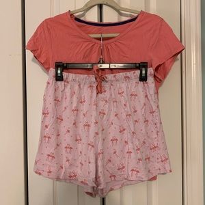 Pink flamingo pj set